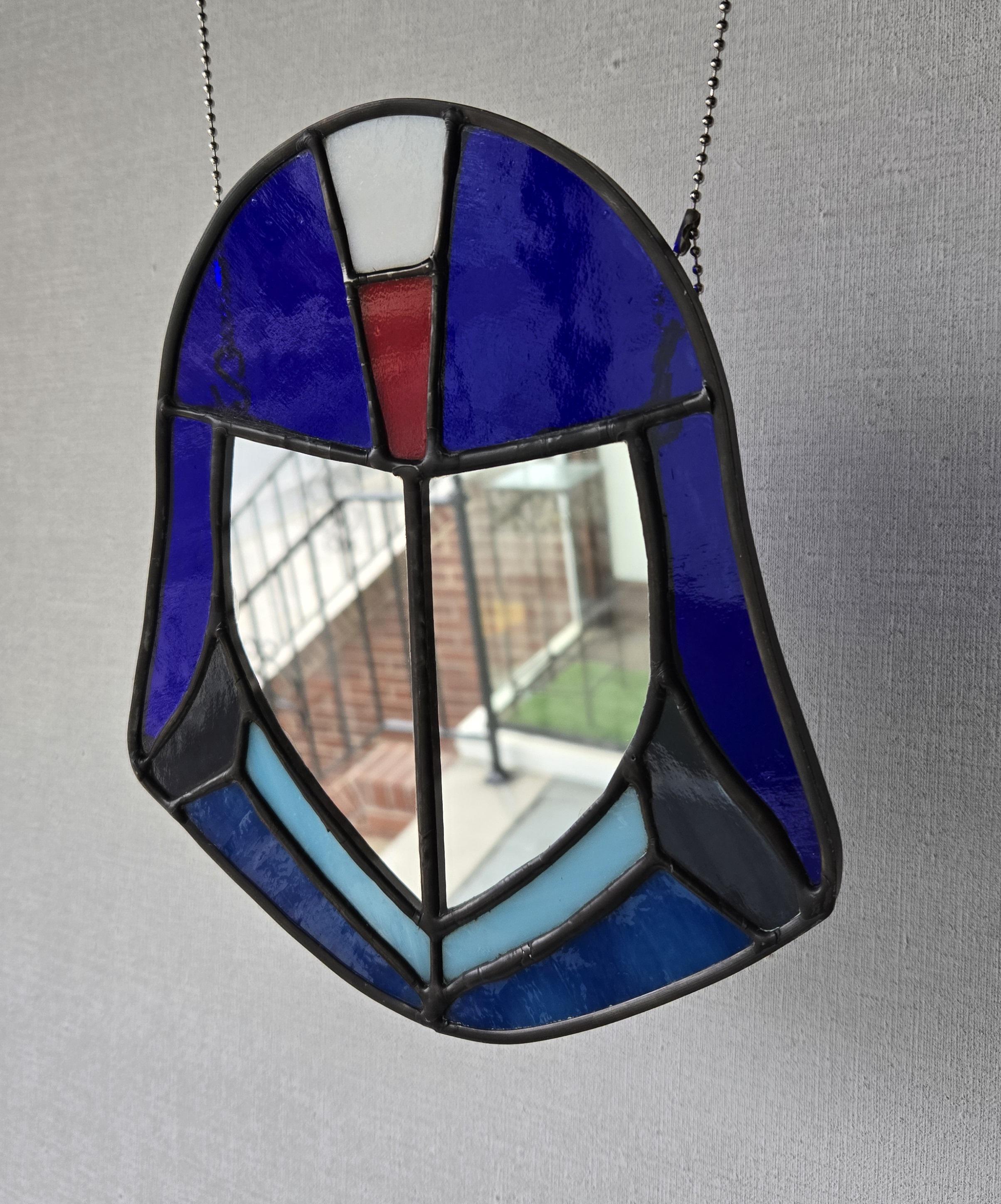 Cobra Commander Stained Glass Mirror Suncatcher