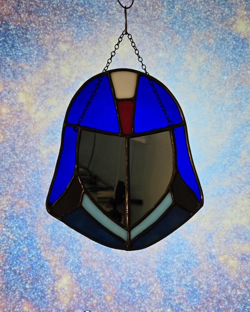 Cobra Commander Stained Glass Mirror Suncatcher