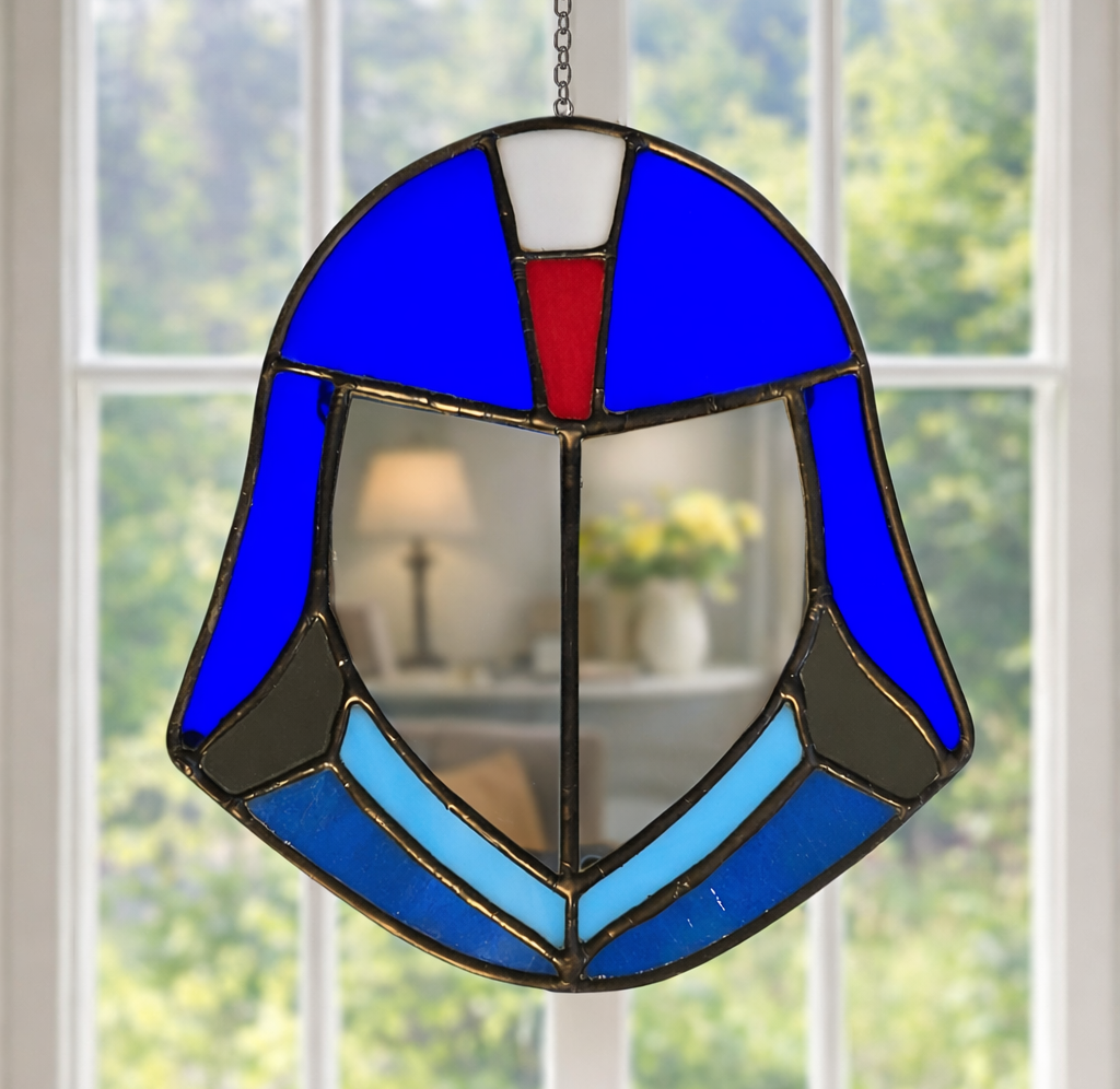 Cobra Commander Stained Glass Mirror Suncatcher